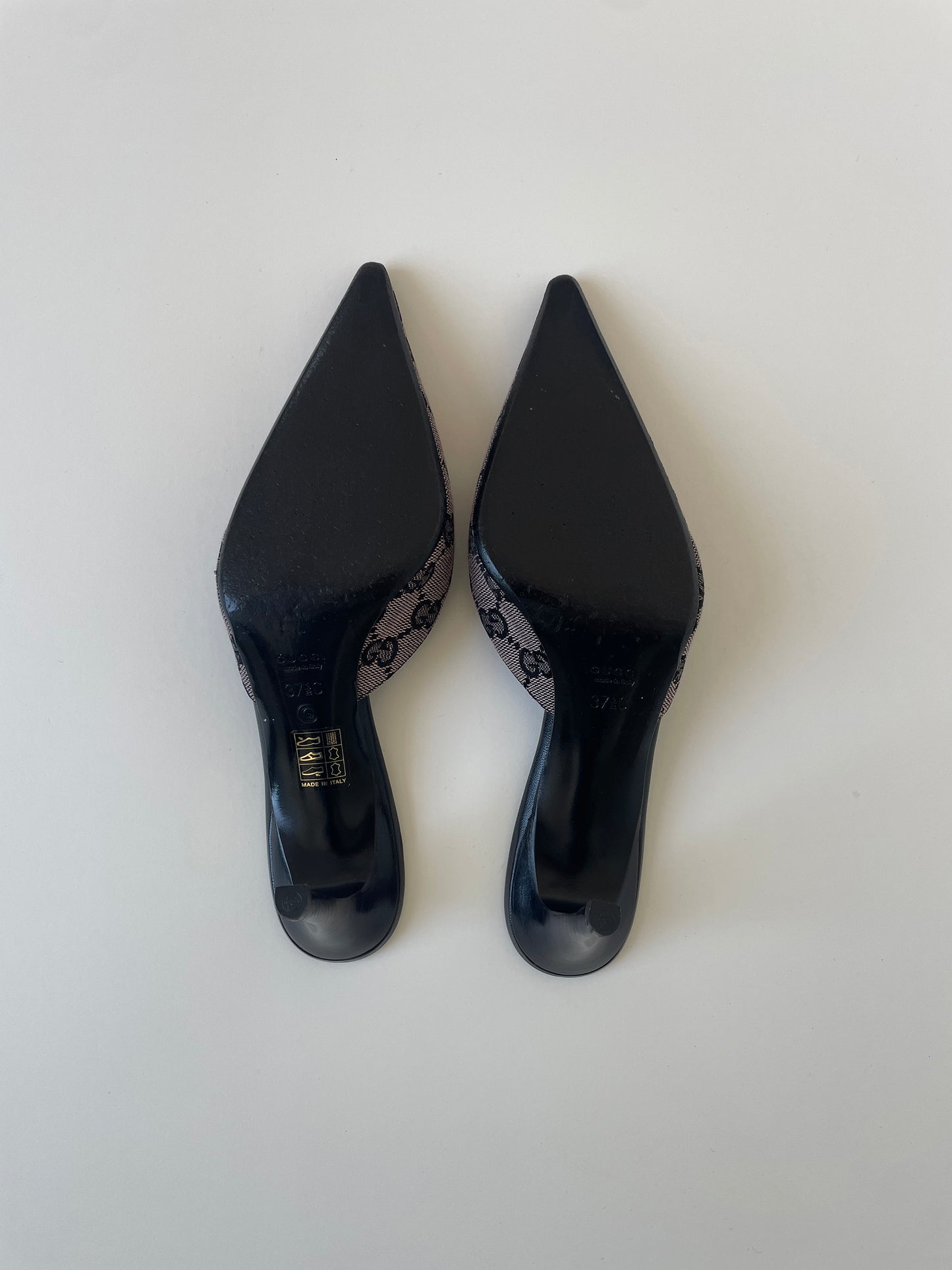 Gucci by Tom Ford iconic light rose pink monogram mules (EU 37,5 / US 7)