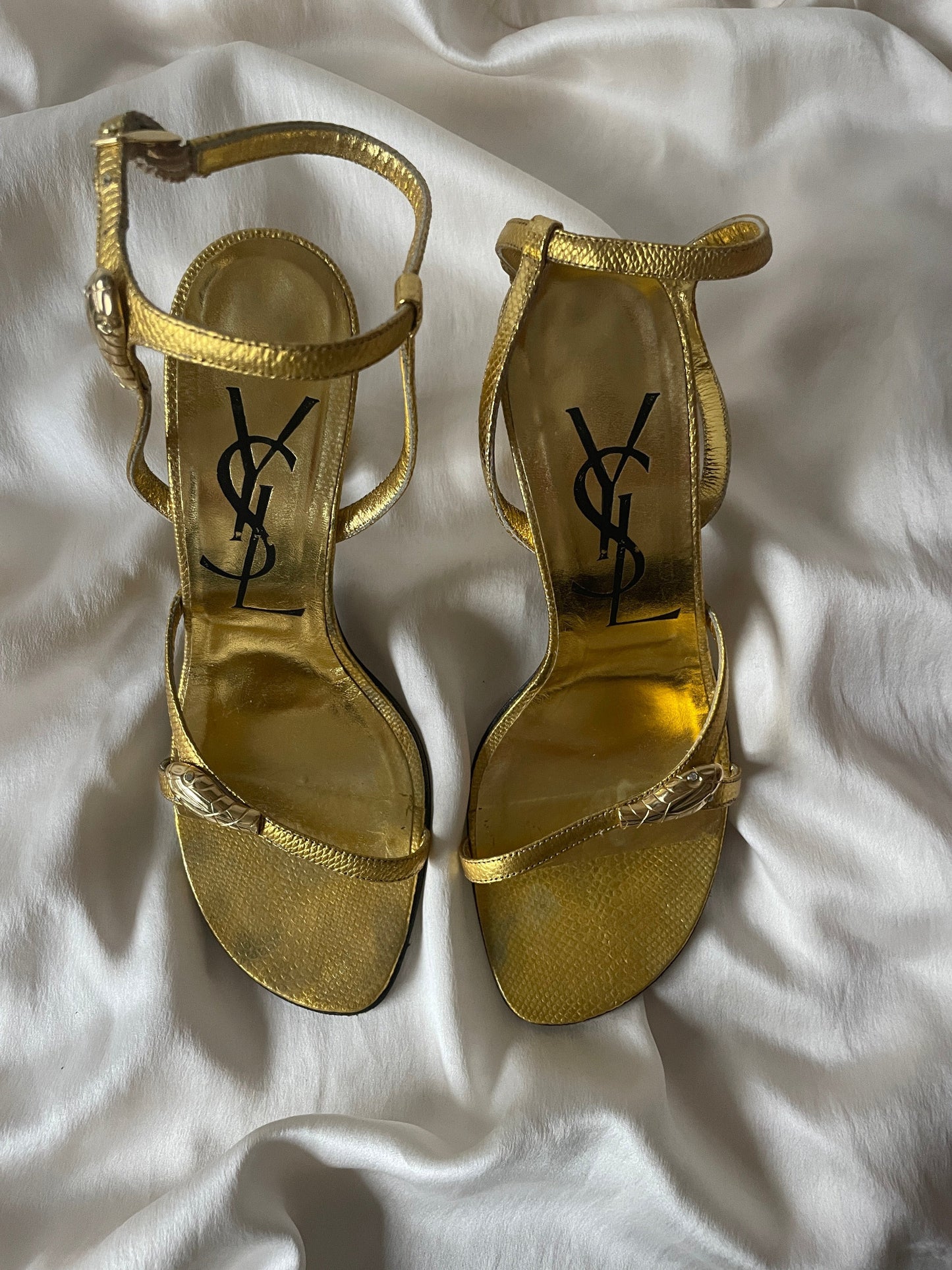 Yves Saint Laurent vintage rhinestone snake sandals (EU 36 / US 5,5)