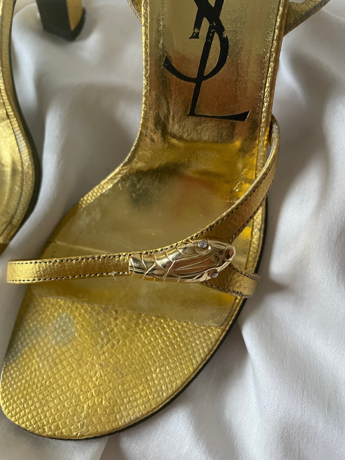 Yves Saint Laurent vintage rhinestone snake sandals (EU 36 / US 5,5)