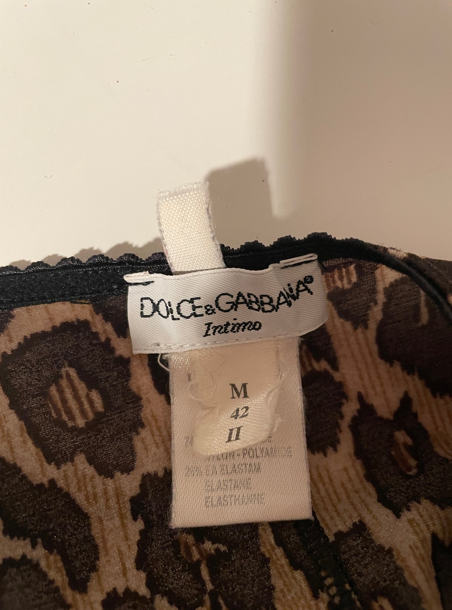 Dolce & Gabbana 2000s glittery leopard slip dress
