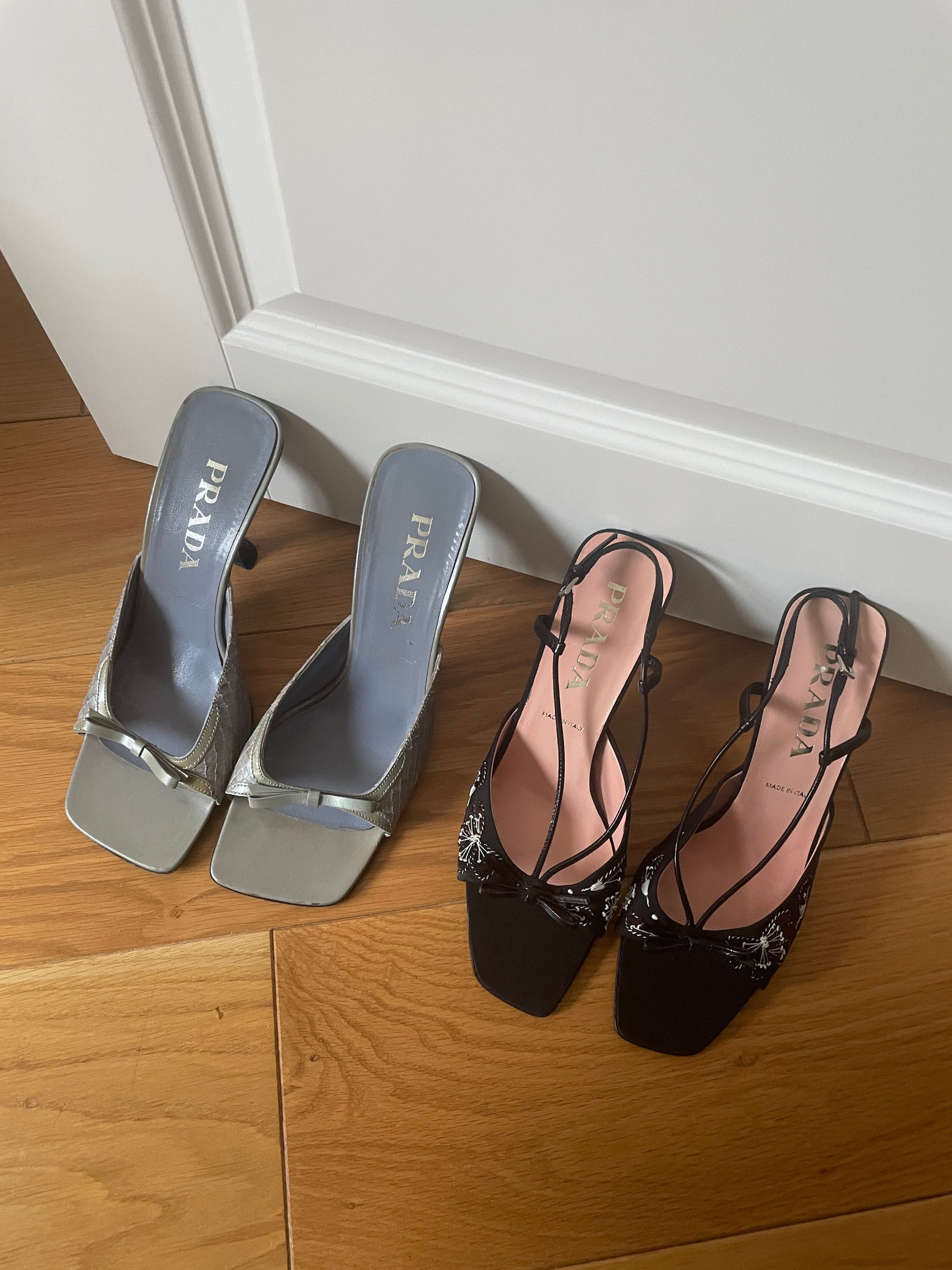 Prada 2000s butterfly bow heels – Vintage Baby Archive
