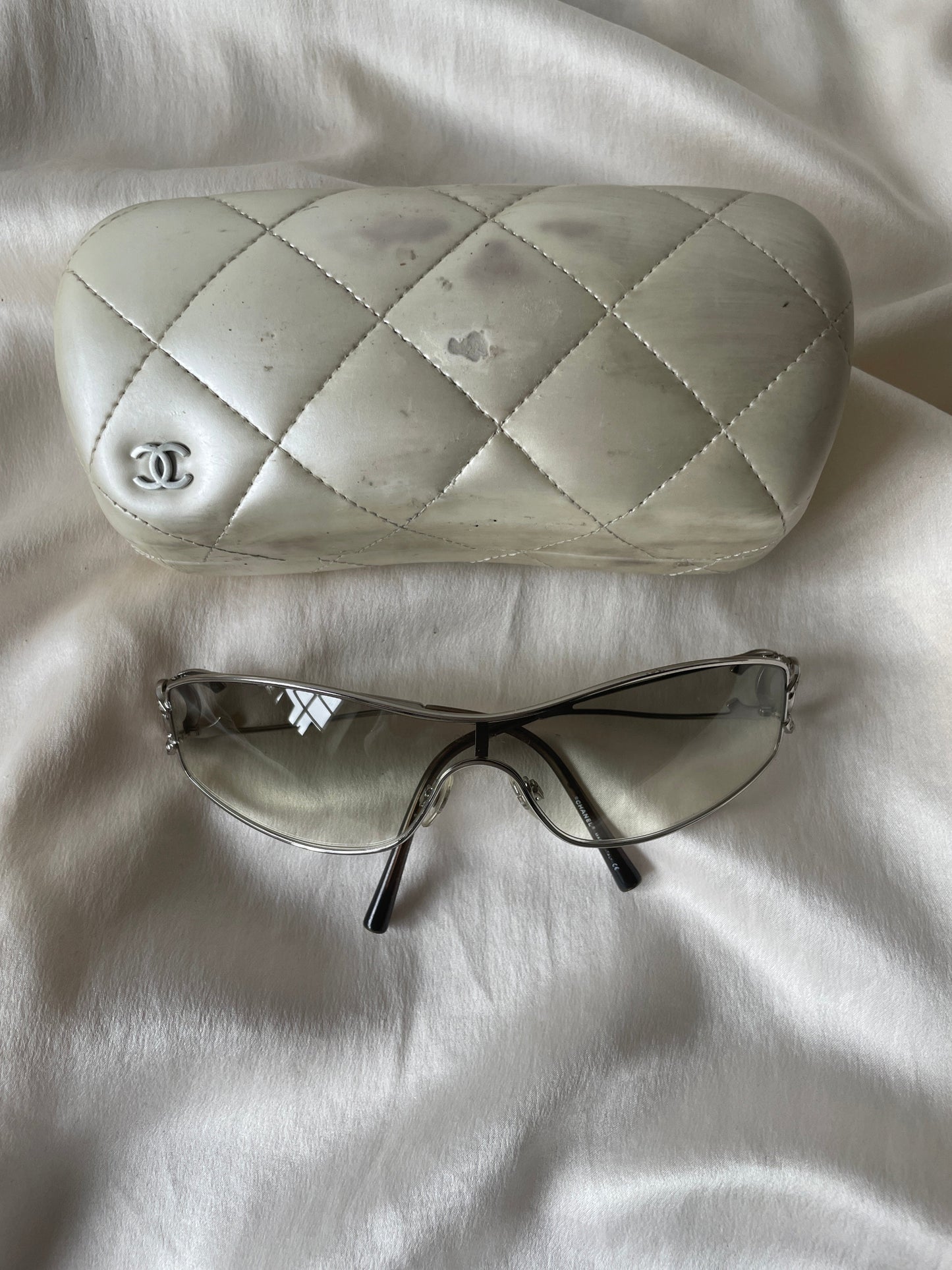 Vintage Chanel shield sunglasses