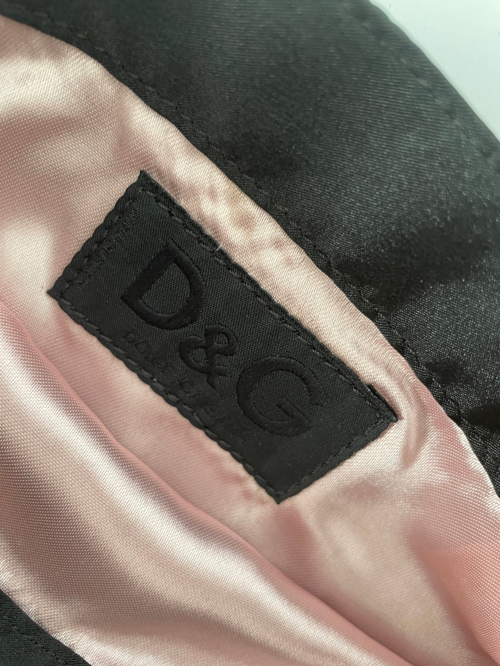 Dolce & Gabbana silk beaded butterfly rhinestone tote bag