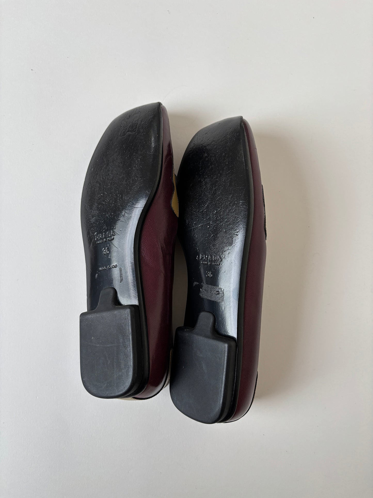 Prada 2000s burgundy heart loafer (EU 36 / US 5.5)