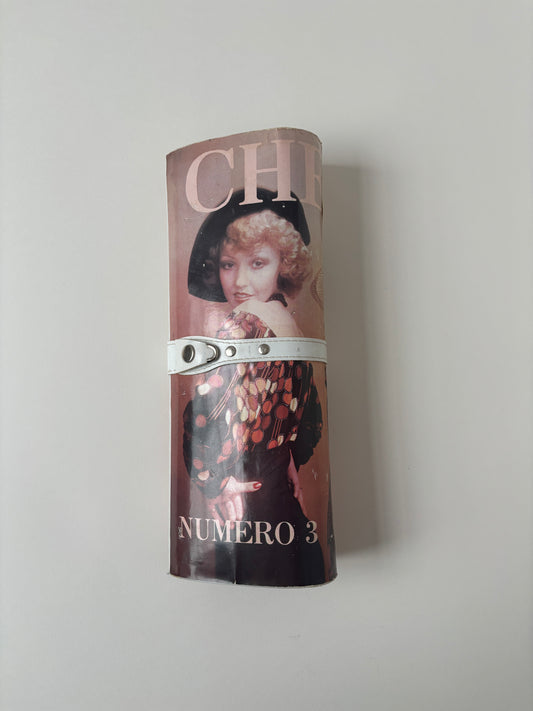 Vintage 70s magazine clutch "CHERIE"