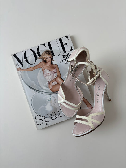Chanel 2000s by Karl Lagerfeld pearly pink heels UNWORN (EU 38 / US 7.5)