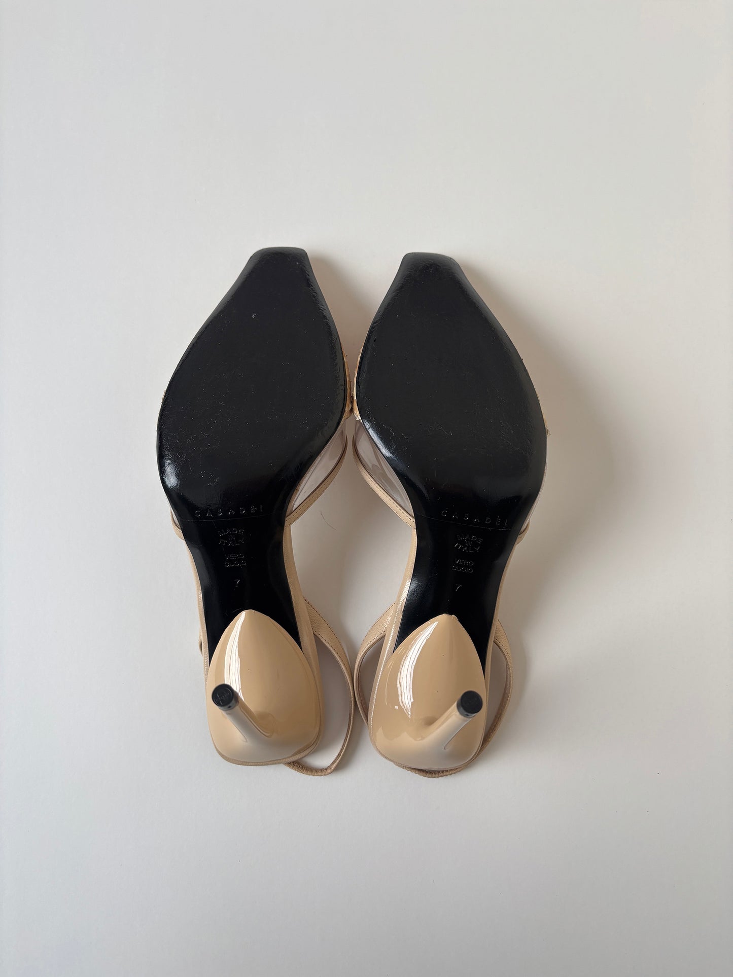 Casadei 1990s iconic Carrie Bradshaw snake skin heels (EU 36,5 / US 7)