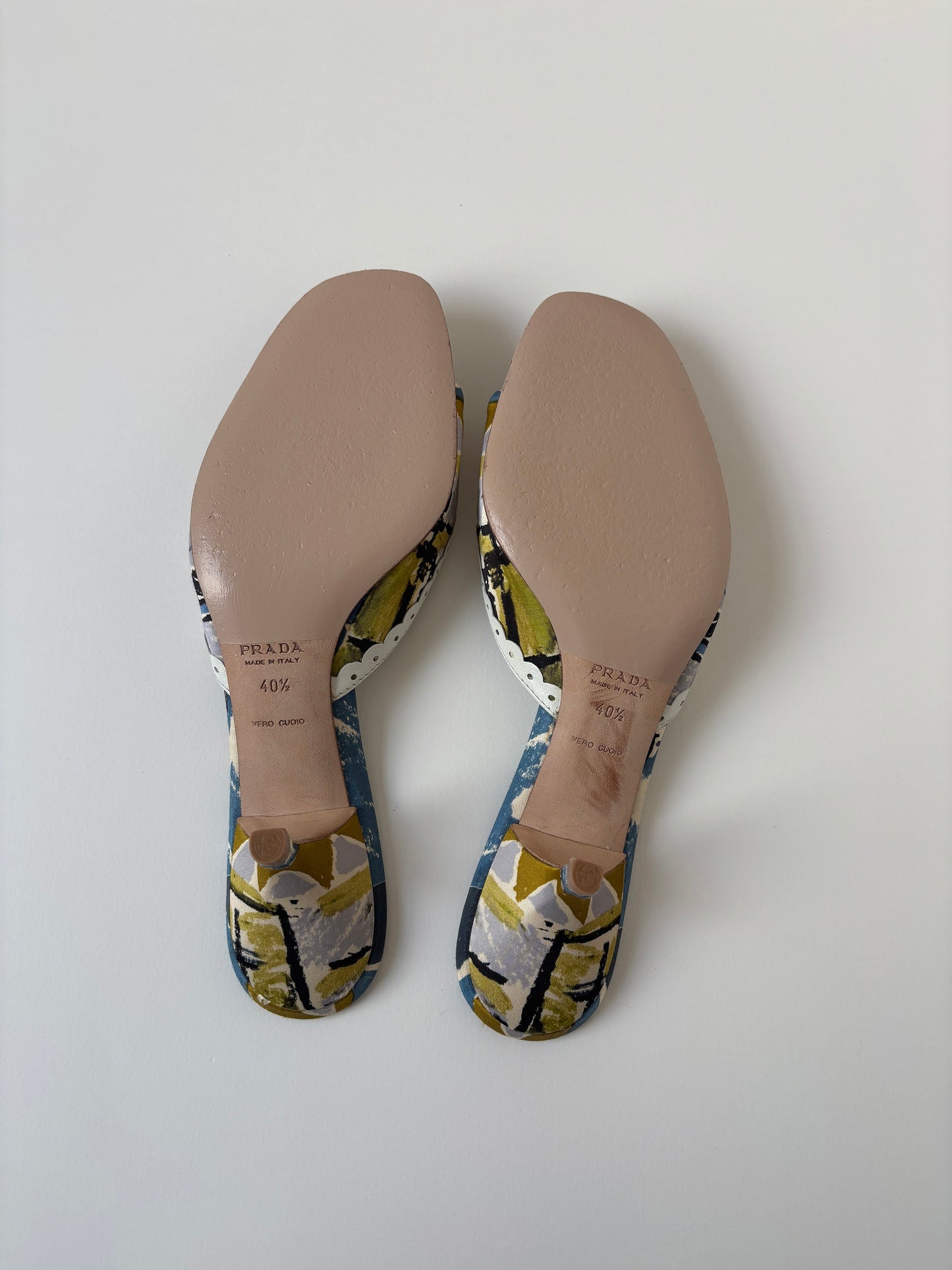 Prada 2000s silk dainty bow kitten heels  (EU 40,5/ US 10)