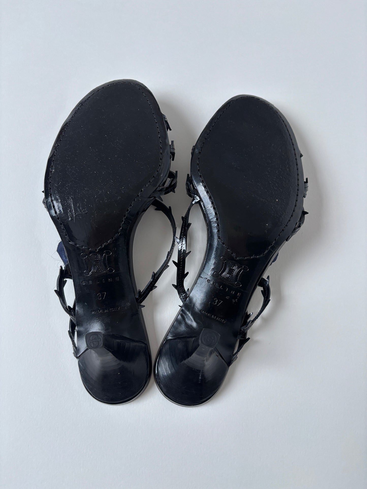 Celine 2000s black thorn and roses kitten heels  (EU 37 / US 6.5)