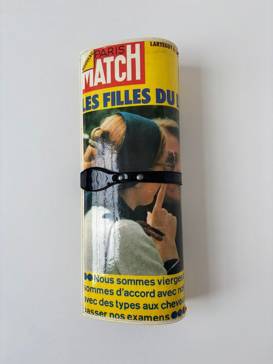 Vintage 70s magazine clutch "FRENCH POST"