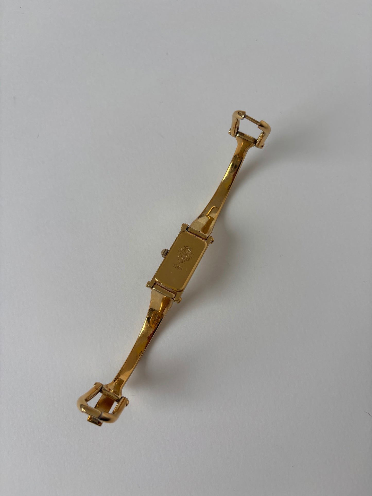 Gucci by Tom Ford 2000s 1500L 18K gold plated bangle watch