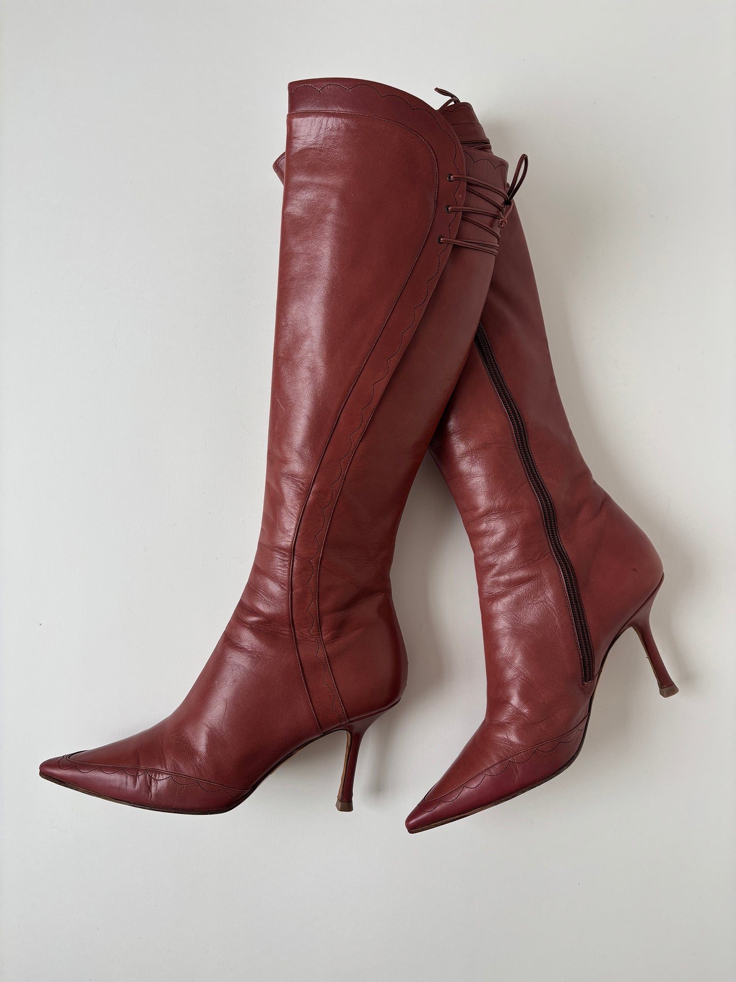 Jimmy Choo iconic 1990s pink boots (EU 38,5 / US 8)