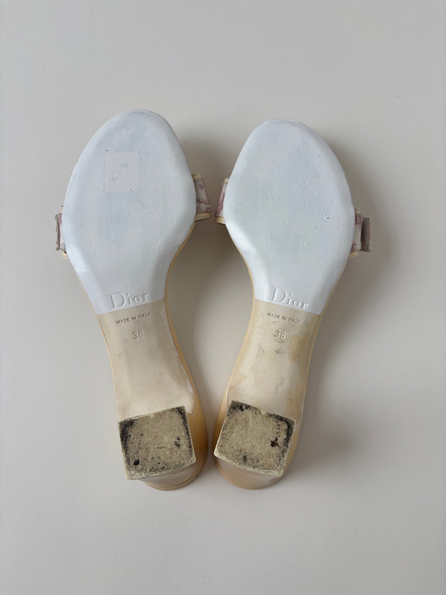 Christian Dior 2000s by John Galliano pink monogram key lock heels (EU 37,5 / US 7)