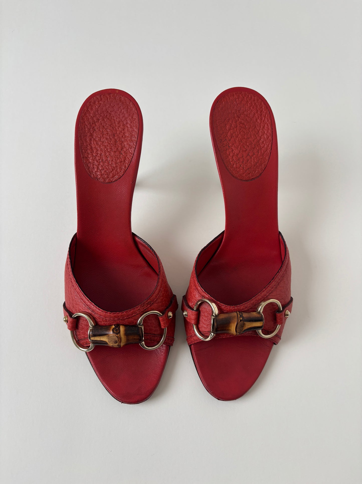 Gucci by Tom Ford 2000s iconic coral bamboo horsebit heels (EU 37,5 / US 7)