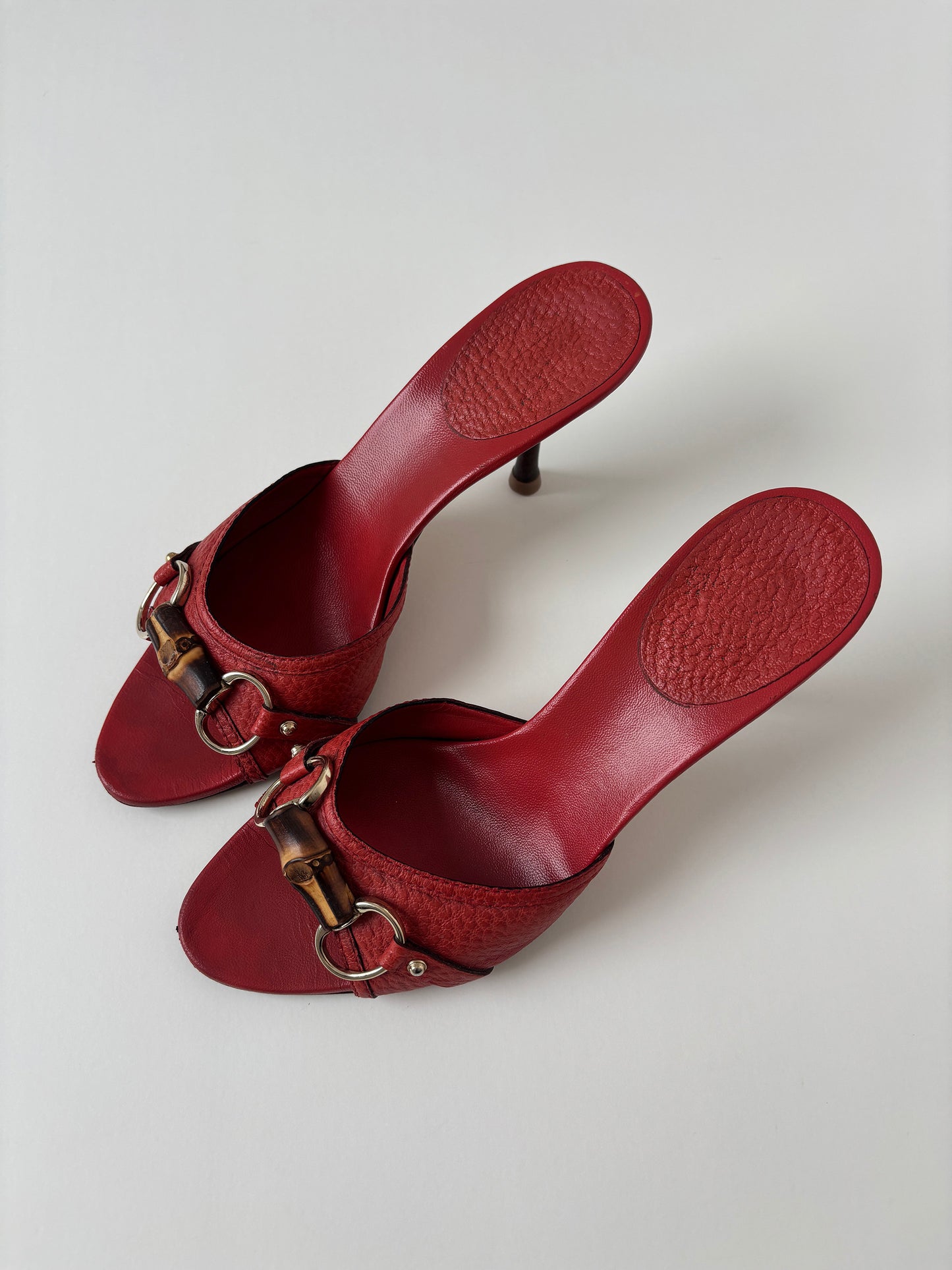 Gucci by Tom Ford 2000s iconic coral bamboo horsebit heels (EU 37,5 / US 7)