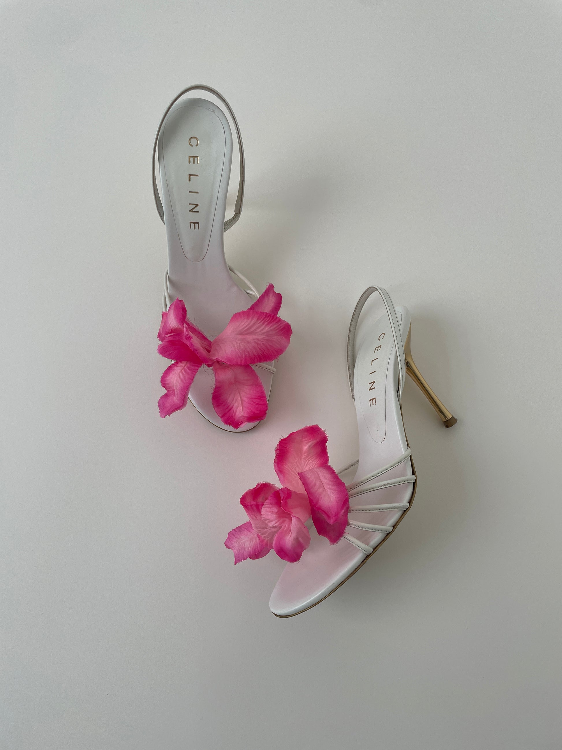 Celine Spring 2004 runway orchid sandals