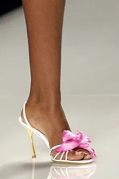 Celine Spring 2004 runway orchid sandals