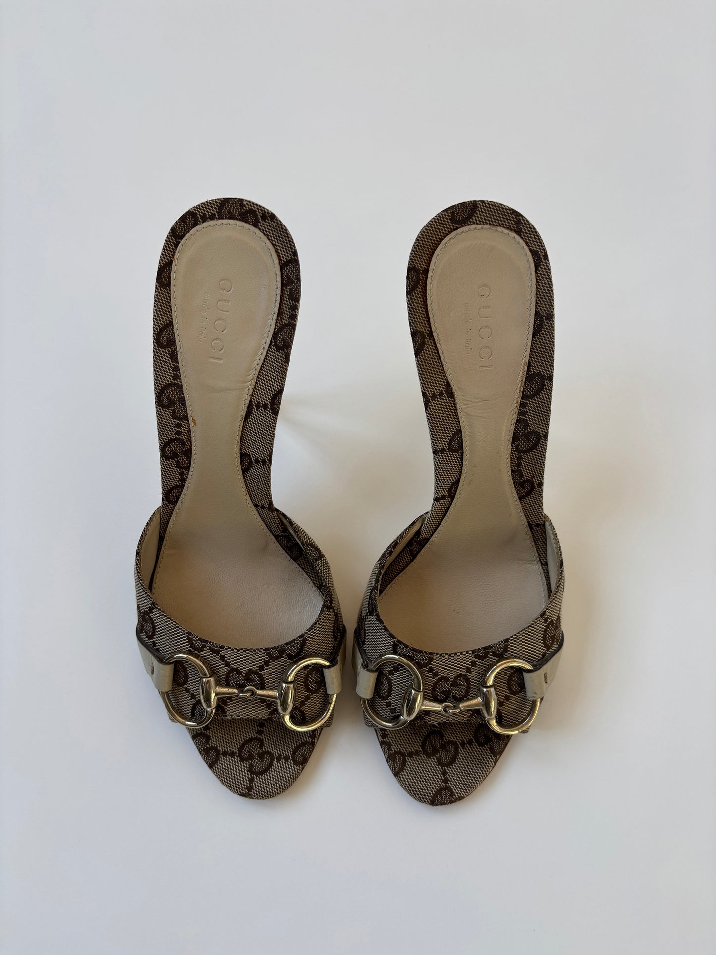 Gucci by Tom Ford 2000s iconic horsebit monogram sandals (EU 37 / US 6)