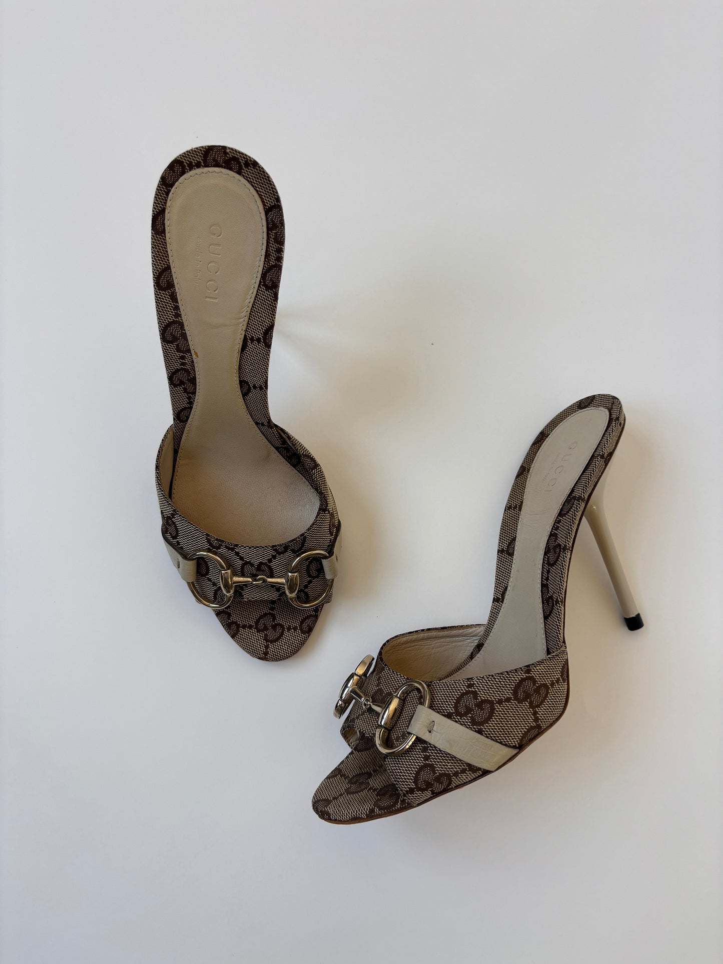 Gucci by Tom Ford 2000s iconic horsebit monogram sandals (EU 37 / US 6)