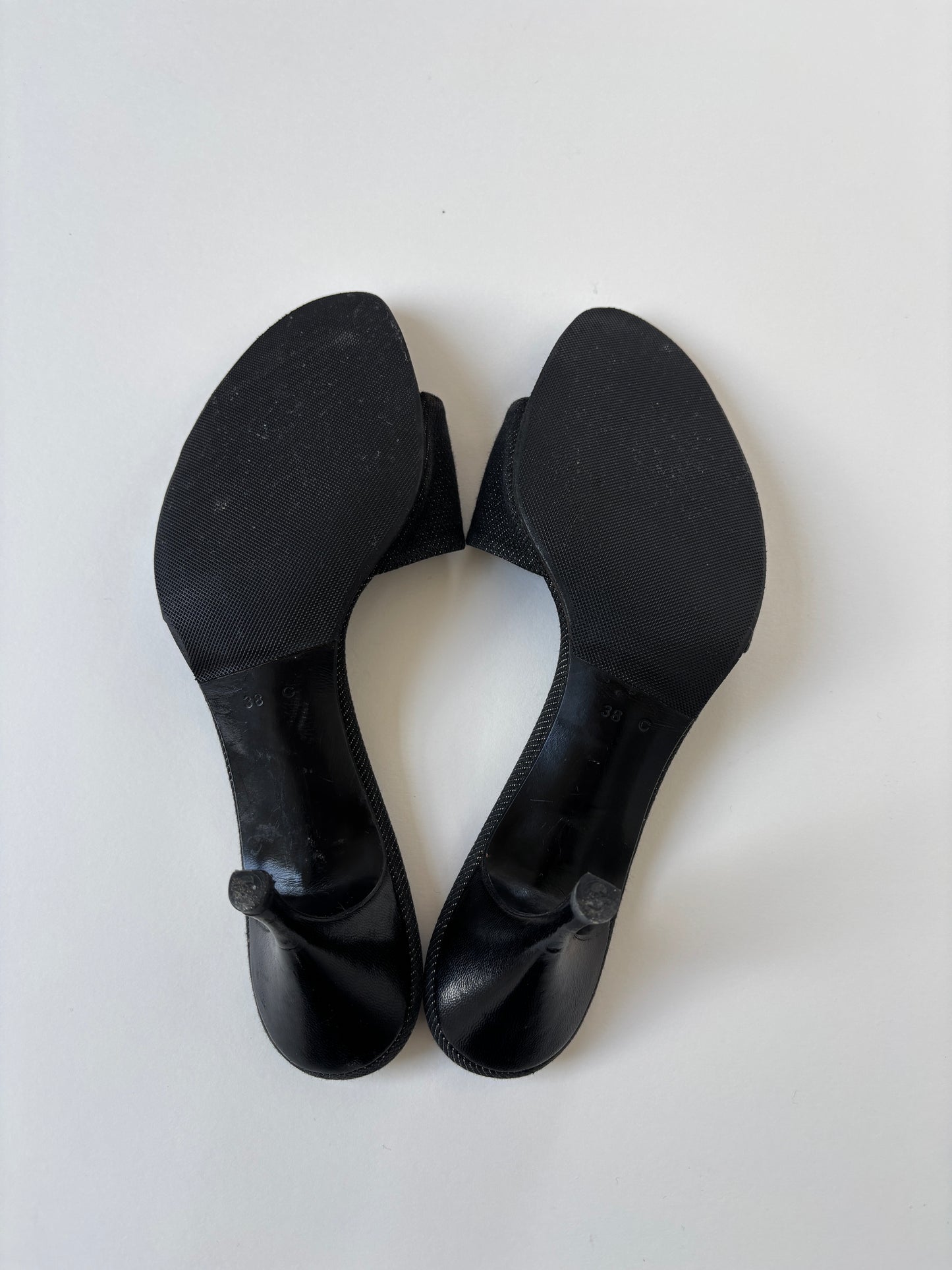 Gucci Cruise by Tom Ford 2001 denim sandal heels (EU 38 / US 7.5)