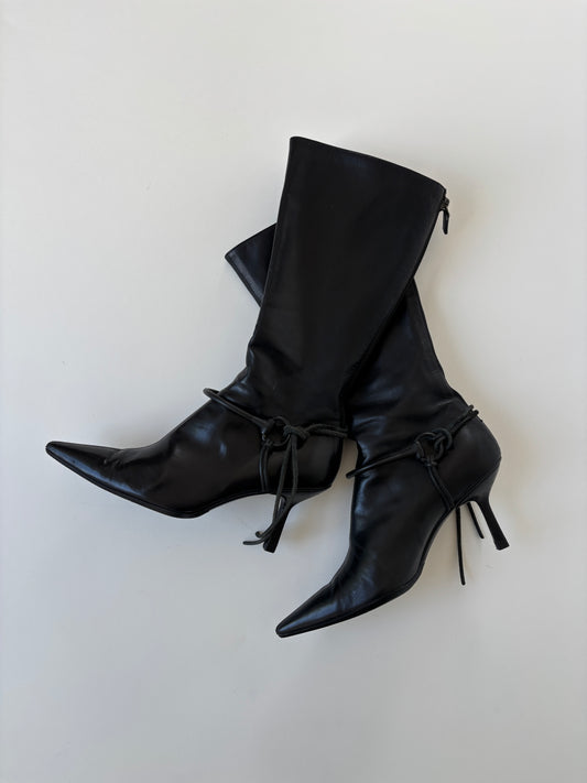 Gucci by Tom Ford 1990s black horsebit boots (EU 37 / US 6.5)