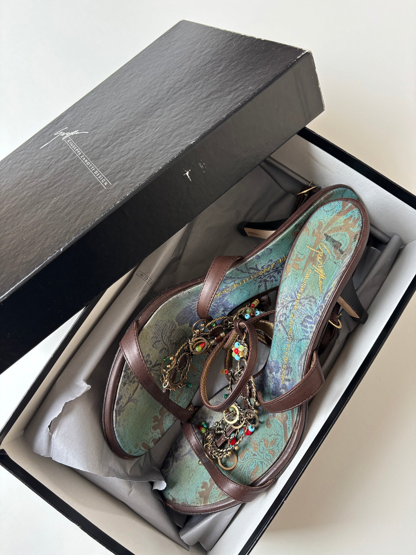 Giuseppe Zanotti 2000s mythical boho sandal heels (EU 39/ US 8.5)