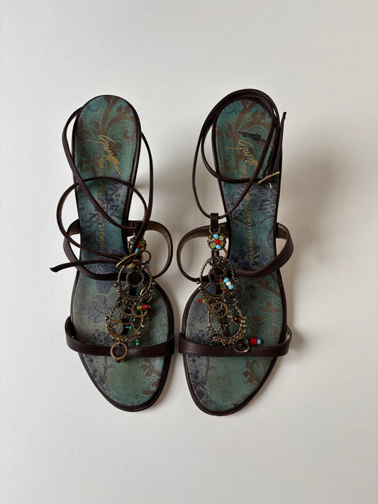 Giuseppe Zanotti 2000s mythical boho sandal heels (EU 39/ US 8.5)